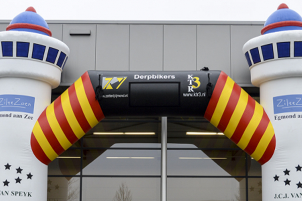 Wielrennen Finishboog