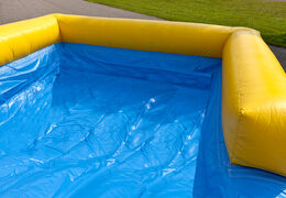 Buy unique multifunctional inflatable slide in beach theme with a splash pool, impressive 3D object, fresh colors and the 3D obstacle for kids. Order inflatable slides now online at JB Inflatables UK