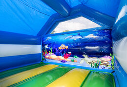 Order inflatable slide combo seaworld-themed inflatable bouncer for kids. Inflatable bouncers with slide now available at JB Inflatables UK