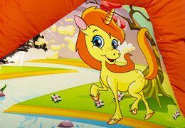 Multiplay bouncy castle with slide in unicorn theme for children. Buy inflatable bouncy castles online at JB Inflatables UK