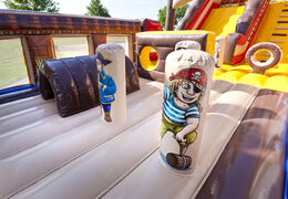 Get your big inflatable Pirate world slide with 3D obstacles for kids. Order inflatable slides now online at JB Inflatables UK