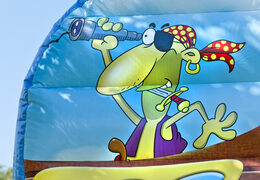 Inflatable mega slide in the theme Pirates world with 3D obstacles for kids. Buy inflatable slides now online at JB Inflatables UK