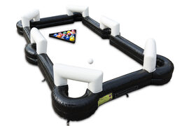 Football billiards with the colors and numbers of the football balls as when buying pool. Order inflatable football billiards now online at JB Inflatables UK