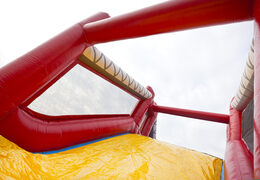 Order a 17 meter wide unique inflatable obstacle course in a fire brigade theme for kids. Buy inflatable obstacle courses online now at JB Inflatables UK