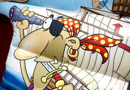 Buy pirate inflatable indoor bouncy castle at JB Inflatables UK. Order bouncy castles online at JB Inflatables UK