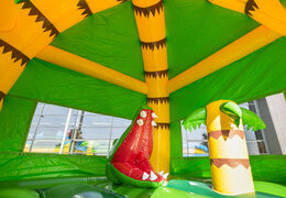 Buy inflatable multifun bouncer with roof in crocodile theme for children at JB Inflatables UK. Order inflatable bouncers online at JB Inflatables UK