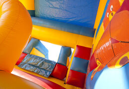 Order multifun bouncer in monkey theme with a striking 3D figure at the top for kids. Buy inflatable bouncers online at JB Inflatables UK