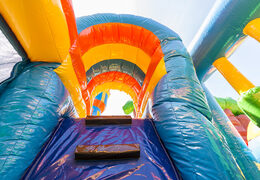 Buy indoor inflatable multiplay bounce house in fairytale theme with slide for kids. Order inflatable bounce houses online at JB Inflatables UK