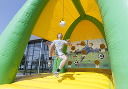 Order a football kick arena attraction suitable for young and old, large and small. Buy inflatable football kick arena attraction online now at JB Inflatables UK