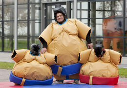 Buy fun inflatable sumo suits for adults. Order inflatable sumo suits online at JB Inflatables UK