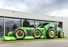 Order a unique 17 meter wide obstacle course in tractor theme for children. Buy inflatable obstacle courses online now at JB Inflatables UK
