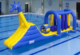 Buy unique inflatable obstacle course Swimming pool run Seahorse with fun objects for both young and old. Order inflatable pool games now online at JB Inflatables America