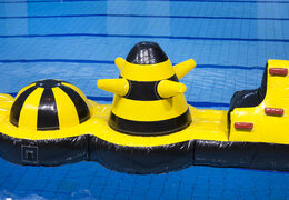 Inflatable adventure run pool with fun objects for both young and old. Order inflatable pool games now online at JB Inflatables America