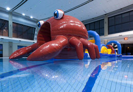 Unique inflatable Obstacle Run in crab theme with challenging obstacle objects for both young and old. Buy inflatable water attractions online now at JB Inflatables America