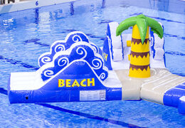 Buy a double inflatable surfer run obstacle course for kids. Order inflatable water attractions now online at JB Inflatables America