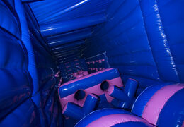 Order inflatable IR Lewton obstacle course in truck theme for both indoor and outdoor. Buy inflatable obstacle courses online now at JB Inflatables UK