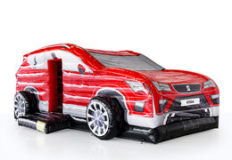 Buy custom made inflatable SEAT - red car inflatables online at JB Promotions UK. Request a free design for inflatable bouncy castles in your own corporate identity now