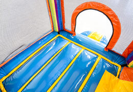 Buy mini inflatable party bounce house with slide for kids from JB Inflatables. Order inflatable bounce houses with slide online at JB Inflatables UK