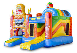 Buy indoor inflatable multiplay bouncy castle in theme party with slide for children. Order inflatable bouncy castles online at JB Inflatables UK