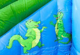 Buy splashy crocodile bouncer with bath at JB Inflatables UK. Order inflatable bouncers online at JB Inflatables UK