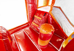 Order multiplay L firebrigade bouncer with slide for children. Buy inflatable bouncers online at JB Inflatables UK