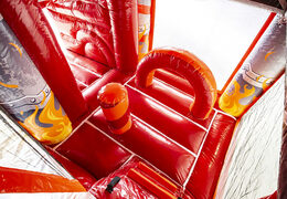 Order a bouncer in a fire brigade theme with a slide for children. Buy inflatable bouncers online at JB Inflatables UK