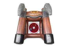 Order inflatable Ax Battle game for both young and old. Buy bounce houses now online at JB Inflatables America