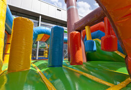 Order a bouncy castle in a pirate ship with a slide for children. Buy inflatable bouncy castles online at JB Inflatables UK