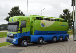 Order De Heus inflatable truck eye-catcher. Buy inflatable product replica online at JB Inflatables UK