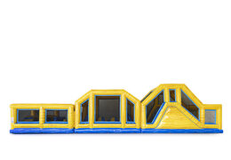 Inflatable modular 19 meter obstacle course in marble theme, 3D objects and a double course in different themes for kids. Buy inflatable obstacle courses online now at JB Inflatables UK