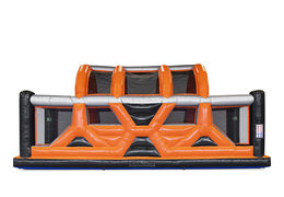 Buy mega inflatable 40-piece giga modular Canyon Jump assault course for children. Order inflatable obstacle courses online now at JB Inflatables UK