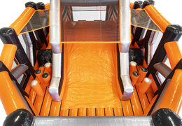 Buy inflatable 40-piece mega modular Dodge or Slide obstacle course for children. Order inflatable obstacle courses online now at JB Inflatables UK