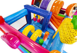 Buy a flamingo themed bouncer with a slide for children. Order inflatable bouncers online at JB Inflatables UK