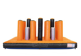 Order inflatable giant modular Pillar Dodger Platform assault course for kids. Buy inflatable obstacle courses online now at JB Inflatables UK