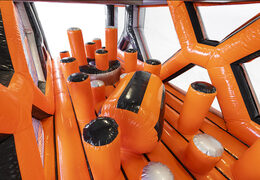 Order 40-piece giant modular inflatable Pillar Dodger obstacle course for children. Buy inflatable obstacle courses online now at JB Inflatables UK