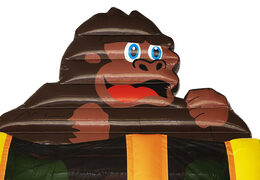 Buy a spectacular gorilla-themed inflatable slide with 3D objects for kids. Order inflatable slides now online at JB Inflatables UK