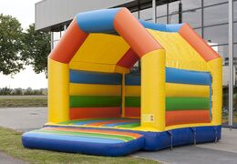 Buy a standard bouncy castle in striking colors for children. Order bouncy castles online at JB Inflatables UK