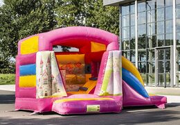 Small indoor multifun bouncer in a princess theme for children for sale. Online available at JB Inflatables UK 
