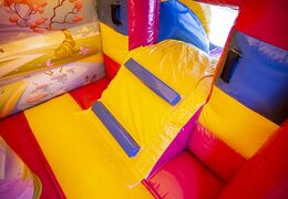 Order a small indoor multifun bouncer in the princess theme for children. Multifun bouncers are online for sale at JB Inflatables UK 