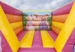Order a small open inflatable bouncy castle for kids in princess theme. Buy bouncy castles online at JB Inflatables UK 