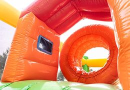 Get a big jungle themed inflatable bouncer with multiple slides and all sorts of fun obstacles with themed prints for kids. Order bouncers online at JB Inflatables UK
