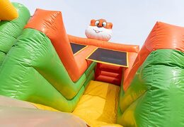 Order a jungle-themed inflatable bouncer with multiple slides and all kinds of fun obstacles with prints for kids. Buy bouncers online at JB Inflatables UK