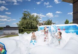 Order large inflatable open bubble boarding park bouncy castle with foam in the Seaworld theme for children. Buy inflatable bouncy castle online at JB Inflatables UK