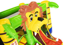 Mini inflatable bounce house in lion theme for sale for children. Buy inflatable bounce houses at JB Inflatables UK