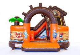 Buy a multifunctional Funcity Pirate bouncy castle with a slide for children. Order bouncy castles online at JB Inflatables UK