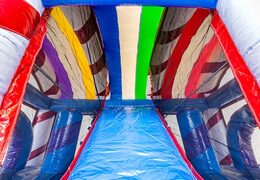 Buy indoor inflatable multiplay candyland bouncer with a slide and 3D objects for kids. Order inflatable bouncers online at JB Inflatables UK