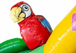 Order a slidebox bouncer in the Haiwaii theme with a slide for children. Buy bouncers online at JB Inflatables UK