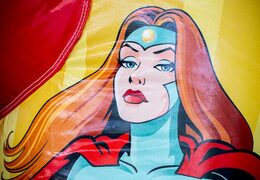 Buy a slidebox superhero themed bouncer with a slide for kids. Buy bouncers online at JB Inflatables UK