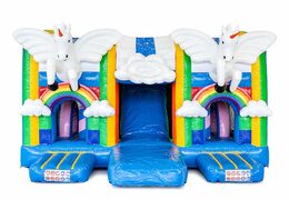 Buy Multiplay XXL Unicorn bouncy castle in a unique design for kids. Order bouncy castles online at JB Inflatables UK