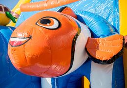 Order covered maxifun super bouncy castle with slide in the seaworld theme for children. Buy inflatable bouncy castles online at JB Inflatables UK